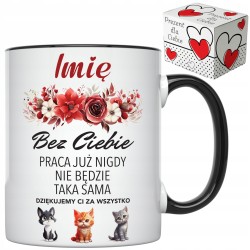 KUBEK PREZENT POŻEGNANIE ODEJŚCIE KOLEŻANKI PRACY